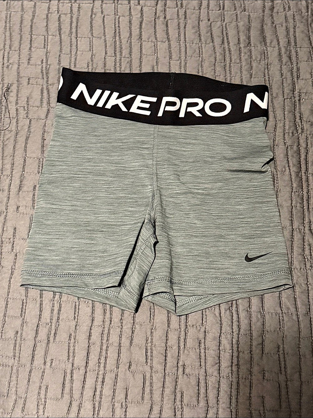 Nike Pro HyperWarm Space Dye Shorts Gray